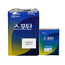 KCC 페인트 스포탄상도 : 우레탄 상도 옥상 주차장 방수 바닥 녹색(ECO) 회색(ECO) 14KG 4KG, 유광, 1개