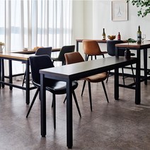 롱테블 좁고긴테이블 베란다 창가 폭좁은 주문제작 맞춤 사이드 테이블 1400, 네츄럴1400x400x750일자형