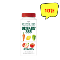 비락 유기농 야채사랑 365 190ml x 10개, 1개, 1ml
