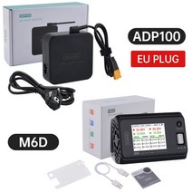 드론 배터리 ToolkitRC M6D 듀얼 채널 미니 스마트 충전기 방전기 전원 공급 장치 포함 16S Lipo FPV 모델 Vs M8 500W 15A DC, 2.M6D And ADP100 EU
