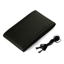 핸들커버 자동차 브레이드 휠 스티어링 커버 38cm 쉐보레 코발트 셀타 웨스트 어플러더 카발리에 아스트라, 01 Black