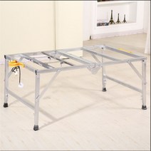 목공작업대 작업대 다기능 테이블 톱 휴대용 톱 미니 리프팅 접이식 목공 톱질, 1.2x80 베어 프레임