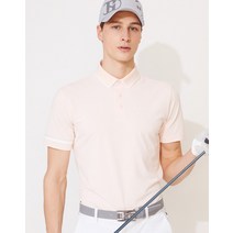 22SS [WONDER PRICE]오렌지 PQ조직 솔리드 반팔 카라 티셔츠 HUTS2B301O1