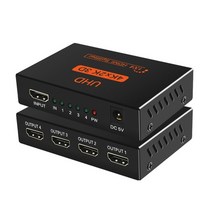 KVM스위치 스위치 2.0 4k hdmi 호환 스플리터 스위처 4 in 1 out 오디오 추출기 아크 앰프 nintend ps3 ps4 hdtv용 ir 컨트롤, 아크 오디오 없이, 우리를
