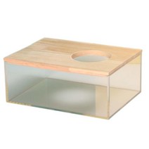 CY SHOP 애완 동물 햄스터 욕실 모래 컨테이너 화장실 아크릴 샤워 룸 토끼 쥐를위한 햄스터 집, 분명한