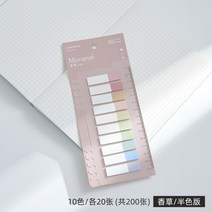 한달계획표 월간 스케쥴보드판 냉장고 월중행사및 계획표 200매 반투명 스티커 메모 방수 플래너 애완 동물 스티커 인덱스 책갈피 학용품 학생 문구 메모장, 3