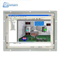 Faismars 8.4 인치 메탈 커버 VGA HDMI DVI 터치 스크린 모니터 산업용 PC 오픈 프레임, VGA USB