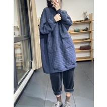 퀼팅 원피스 누빔 구스 겨울 롱두꺼운 터틀넥 긴 소매 탑 드레스 여성용 누비 풀오버 스트리트웨어 스웨터
