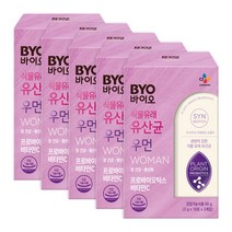 CJ제일제당 BYO 식물성 유산균 우먼 프로바이오틱스, 30포, 5박스