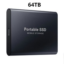 샌디스크 이동식디스크 휴대용 최신 외장 하드 드라이브 1TB 2TB 4TB 16TB c타입 USB 30 고속 8TB 저장 디스크 노트북용, Black 64TB