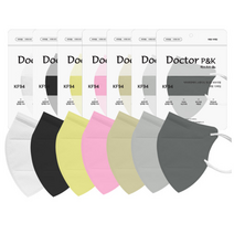 [50매] KF94 닥터피앤케이 새부리형 컬러 마스크 대형 보건용 비말차단 국산 2D, KF94 닥터피앤케이 대형 화이트 50매