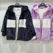 행텐주니어 밍크 보아털 후드 점퍼