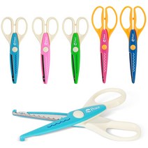 평화 피스코리아 비두리 핑킹 가위 모음, 가위 2 (대), 색상랜덤