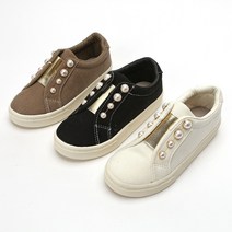 텐우드 레스카 진주 유아동 주니어 슬립온 단화