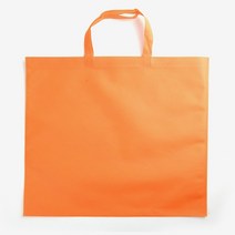 대형 부직포 가방 쇼핑백 마트 시장 바구니 제작, 오렌지