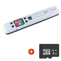 북스캐너 북스캔 책스캔 셀프북스캔 Iscan-Wifi 휴대용 스캐너 A4 문서 책 학교 용품 핸드헬드 1050DPI, 05 No Wifi 4G SD Card