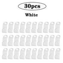 미니 의류 건조기 옷장 커넥터 후크에 대 한 60pcs 옷걸이 계단식 코트 옷 랙 홀더 공간 절약, [01] 30pcs-White