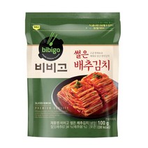 CJ더마켓 집반찬 집밥 가정식 자취템 탑티어 비비고 썰은배추김치 배추 총각 열무 국산 업소용 김치 100G, 10개