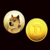 도지코인 모형 동전 기념 주화 가상화폐 기념동전 취미 희귀동전 희귀주화 특이한동전