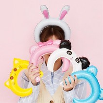 생일 이벤트 머리띠 풍선 어린이 홈파티 할로윈 벌룬, 여자쥐