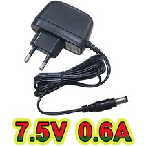 순흥전기 어댑터 7.5V 어댑터 모음 7.5V 0.35A ~ 5A 까지 생산 아답터 직류전원장치, 7.5V 0.6A 벽걸이형