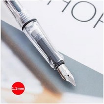 만년필 싸인 서명 볼펜 캘리그라피 세트 평행 투명 아트 잉크 펜 고딕 아랍어 이탈리안 0.7/1.1/1.5/1.9/2.5/2.9mm 펜촉 사무 용품, [03] 1.1mm