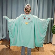 겨울 담요 단추 낮잠 캐릭터 무릎 망토담요 버튼eu49