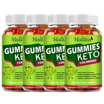다이어트 영양제 케토 슬리밍 ACV 젤리 120 000mg 애플 사이다 식초 체중 감량 60알, 4 Bottles
