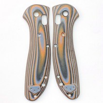 1쌍 8 색 지정 G10 저울 Benchmade 그립 에 대 한 tilian 551 접이식 칼 나이프 부품 DIY 액세서리 만들기, 05 1Pair Black-Orange A