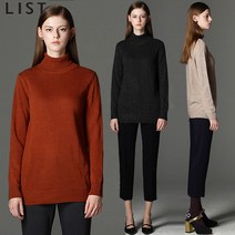 리스트 리스트(LIST) 도로시 울 블렌드 터틀넥 스웨터 (택가격:108000원)