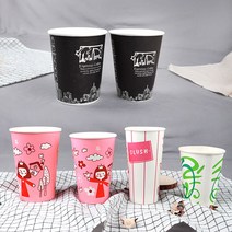 종이 온스컵 9온스 50개 omg 일회용 테이크 아웃 컵 아메리카노, 테이크아웃종이컵 10oz 50개