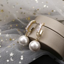 은침 진주드롭 트윈 귀걸이 패션귀걸이 화려한 롱 진주 드롭 드레스 웨딩 화려한귀걸이 진주알귀걸이 진주라인귀걸이 원피스 코디 럭셔리 러블리 진주귀걸이