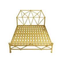 침대틀 철제 프레임 침대 자취 조립식 받침 깔판, 1350x1900mm 골드 플랫