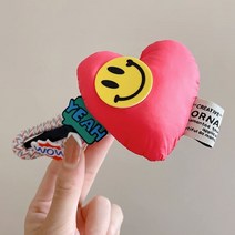 라지 스마일 하트 머리핀 여 뒤통수 올림머리 오리부리핀 머리핀 머리핀