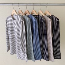 모모코 FW탱글스트라이프긴팔티(6color)