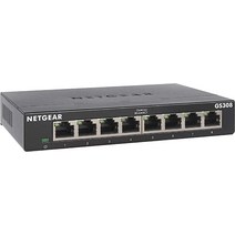 NETGEAR 8포트 기가비트 이더넷 언매니지드 스위치(GS308) 넷기어 스위칭허브, 기본