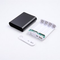 파워뱅크 자작배터리 캠핑용배터리 5개/몫 금속 보조베터리 DIY 키트 스토리지 케이스 상자 무료 용접 한, 03 Black