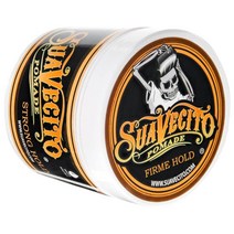Suavecito Pomade Firme (Strong) 홀드 113g 1팩, 포도, 4온스(1팩)