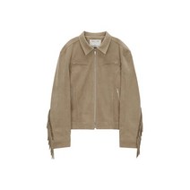 MATIN KIM FRINGE SUEDE JACKET FOR MEN IN BEIGE MK2377JK014M0BE 304417