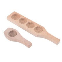 다식판 원목 다식틀 떡도장 명절떡 약과 떡틀 떡문양틀 2pcs 나무 주방 문 케이크 금형 만들기 금형 과자 도구 퐁당 금형 베이킹 액세서리