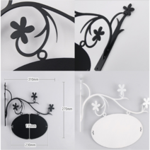 철단조간판 꽃모양 인테리어 감성 간판 이쁜 간판걸이 카페 레스토랑, 엔틱