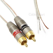 케이블마트 MACK HA35 RCA - 2P 스피커 케이블 (1조) 오디오 스피커 앰프 믹서 음향 DIY 케이블, 5M, HA35 RCA-2P 스피커선