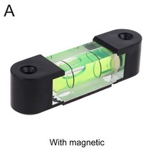 플라스틱 장수 자기 레벨 버블 비드 높은 정밀 수준 실린더 레벨 수평 비드 레벨 버블 68*16*18, 자기와 함께