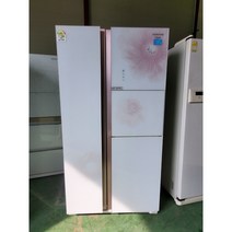 (중고냉장고)삼성지펠 홈바 강화유리 양문형냉장고 700리터급, 양문냉장고