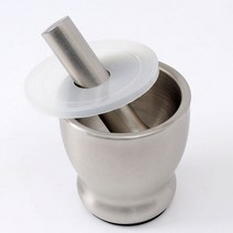 정성 304 올스텐 절구 10X10CM 깨갈이 깨소금절구 절구공이, 1개