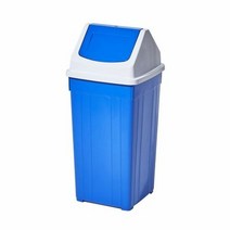 사무 웰빙사각휴지통 6호 45L 495 x 300 300mm, 색상:[색상]본상품, 단품