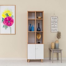 Sunshine 틈새수납장 폭좁은수납장 선반서랍장 틈새장 주방 다용도 정리장 600, 화이트