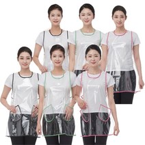 LINE 투명 유니폼 앞치마 주머니, LN666-1 블랙, 1개