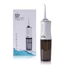 BAS 무선 휴대용 구강세정기 본품 + 노즐 4종 IPX7 방수 분리세척 3가지 세정 모드탑재, BWS-2304LB