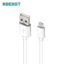 [샵비스트] 화이트 블랙 고속 충전케이블 (5핀/8핀/C타입), 샵비화이트 8핀 고속충전케이블(1M), 1개